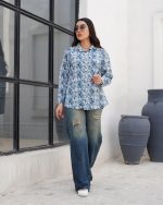 شومیز مانتویی زنانه - Image 2
